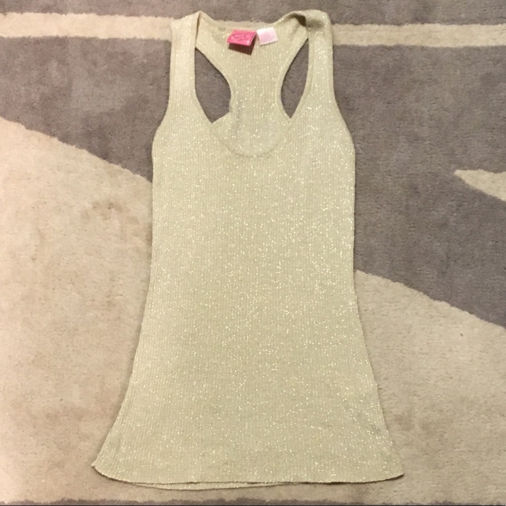 💜 4/$20 TOPS - Gold Sparkle Tank